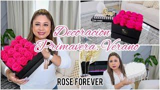 ROSAS ETERNAS NATURALES PARA DECORAR  2 LINDOS ARREGLOS FLORALES EN CAJA  ROSE FOREVER NY #rosas