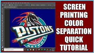 SCREEN PRINTING COLOR SEPARATION QUICK AND SUPER EASY| FOR BIGENNERS | COOLETTES Tv