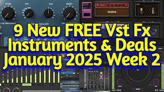 9 Best New FREE Effect Plugins, Instruments, Sample Packs & Plugin Deals - JANUARY 2025 Week 2