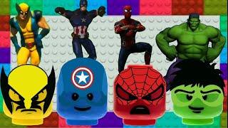 HULK FUNNY Dance | Spiderman, Capitain America and Wolverine