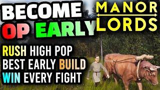 Manor Lords The BEST Possible Start For New Players, Best Build, Fastest Population Growth, Farming