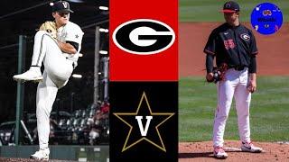 Georgia vs #1 Vanderbilt Highlights (Leiter vs Webb) | 2021 College Baseball Highlights