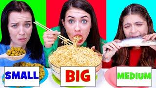 ASMR Big, Medium and Small Plate Challenge by LiliBu