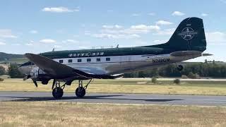 Douglas DC-3 N249CM Morlock Aviation Olive Air Michael Manousakis landing EDRE Mendig