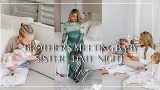 VLOG | 6 Weeks Postpartum, Brothers Meeting Baby Sister + Date Night! NitraaB TV