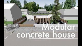 L5  - Cozy and affordable concrete modular house