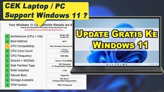 Cek Laptop / PC dan Cara Update Ke Windows 11 RESMI GRATIS Tanpa Install Ulang