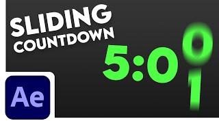 How To Make A SLIDING COUNTDOWN in AFTER EFFECTS