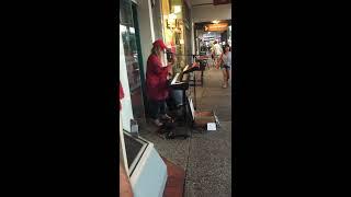 Tones and I - busking in Byron Bay - March 2018