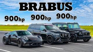 【ドラッグレース！】900 ロケットR (911 ターボS) vs 900スーパーブラック (GLS 63) vs 900スーパーブラック (G63)