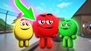 WE PLAYED MM2 as M&M's!! (Murder Mystery 2)