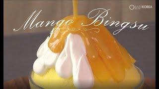 Mango Bingsu [How to make Korean most popular Mango Bingsu]