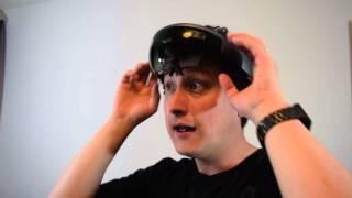 HoloLens hands-on: Wearing it and using the Windows 10 Holographic UI