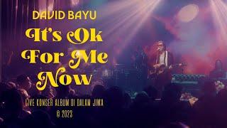 DAVID BAYU - IT'S OK FOR ME NOW (LIVE)