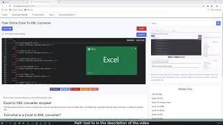 Free Online Excel To XML Converter