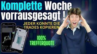 WIE ICH EINE GANZE WOCHE VORHERGESEHEN HABE | Alle Trades richtig (mit Beweis) !!! Tromza-Trading