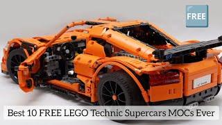 Best 10 FREE LEGO Technic Supercars MOCs Ever (Free Building Instructions)