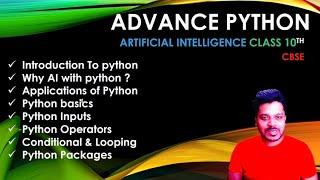 Advance Python | Class 10th Artificial intelligence | Full Chapter