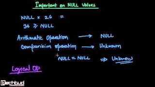 Important concepts on NULL values