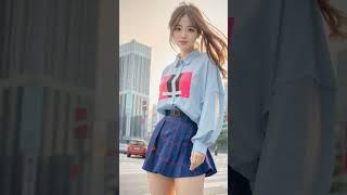 Korean Casual Outfits - AI Art Beauties #lookbook #shorts #casualoutfits