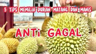 5 Tips Memilih Durian Matang dan Manis. Bonus cara membuka Durian Dengan Mudah.