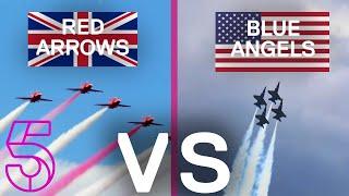 The Red Arrows Vs The Blue Angels | Red Arrows: Take America Documentary | Channel 5