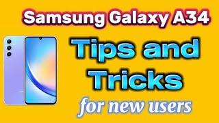 Samsung Galaxy A34 tips and tricks for new users - Android 13 - change phone settings