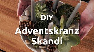 Trends für Interliving: DIY Adventskranz im Skandi-Look