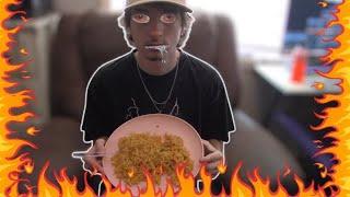 White Guy Does Spicy Noodle Mukbang