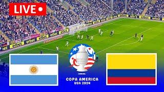 [LIVE] ARGENTINA VS COLOMBIA | Copa America 2024 | Match Live Now | PES 21 Simulation