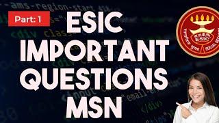 ESIC staff nurse MSN Important questions#nursingstudent #nursingofficer