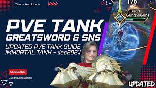 Throne and Liberty: Updated Greatsword & SNS Tank Build for PVE Dungeons!  IMMORTAL BUILD!