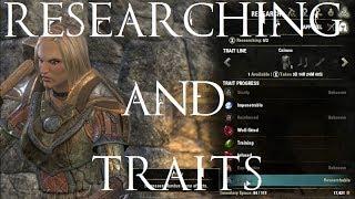 ESO Researching and Traits Crafting Mechanics