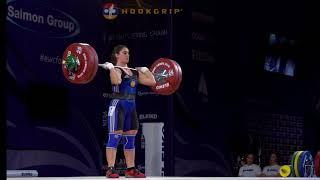 Nazik Avdalyan (69) - 122kg, 127kg, & 132kg Clean and Jerks @ 2016 European Championships