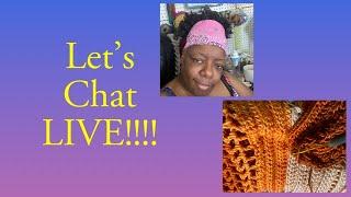 Wednesday Chat with Mocha -I'm Knitting Y'all! (Sorta) LOL