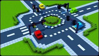 How To Make A Roundabout In Minecraft | City Tutorial