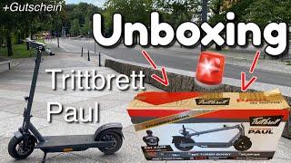 Trittbrett Paul Touring 2023 E Scooter Unboxing - Erster Eindruck