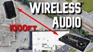 DJ Gear - How to run WIRELESS audio to speakers (Wireless Mic Speaker system)