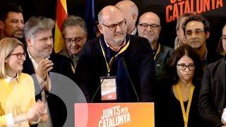 Los portavoces de Junts per Catalunya analizan los resultados electorales