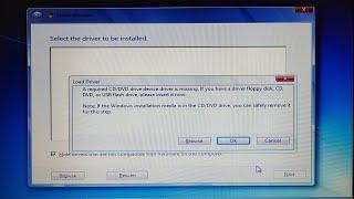 [Solved] A required CD DVD drive device driver is missing | Select the driver to be installed