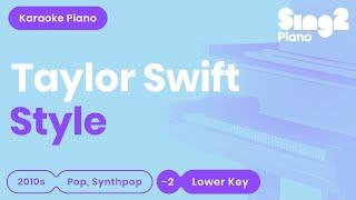 Taylor Swift - Style (Lower Key) Piano Karaoke