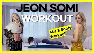 5MIN Jeon Somi Abs & Booty Workout at home | kpop Idol Body Shape