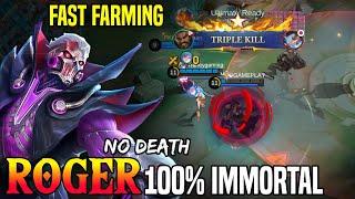 100% Immortal!! Roger Best Build 2025 100% Unstoppable - Build Top Global Roger Gameplay ~ Mlbb