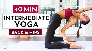 40 Min Intermediate Backbend Yoga | Intermediate Yoga for Back and Hip Flexibility