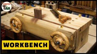 [DIY] Awesome Wooden Wheel Moxon Vise & Sturdy Mini Workbench / I Love Woodworking