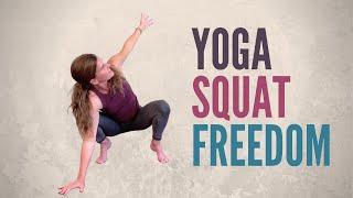 Yoga Squat Freedom | Let Thy Heels Hover! {If You Can't Squat With Heels Down}