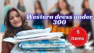 Shopsy western dress under Rs. 300 | Tryon haul | shopsy fashion haul