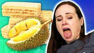 Irish People Try Hong Kong Wafer Snacks (Durian!)