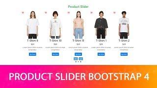 E-Commerce Product Slider Using Bootstrap 4