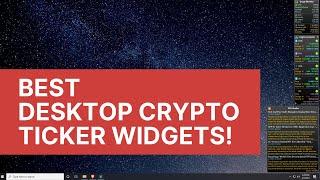 How to add the best Crypto widgets to your Windows Desktop!